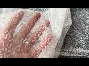 Tulle à sequins brodés rose coquillage – EB3001