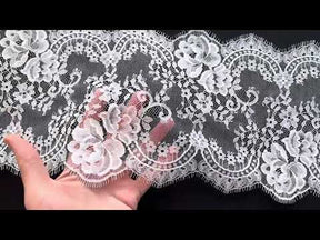 Bordure en dentelle de mariée ivoire - Glade