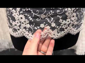 Bordure en dentelle ivoire cordée – Nigella