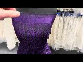 Dentelle italienne violette - P883