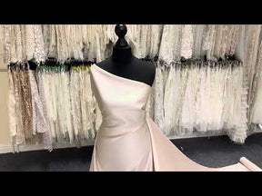 Satin Duchesse Polyester Cappuccino - Contessa