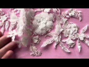 Appliques de dentelle de mariée ivoire - Helianthus