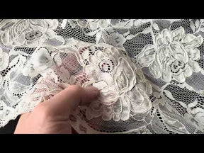 Dentelle cordée ivoire - P213