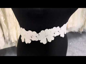 Bordure en dentelle guipure ivoire - Perruche