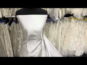 Satin duchesse de soie mélangée ivoire - P752