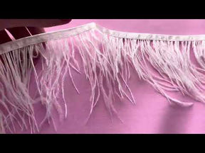 Garniture en plumes ivoire - Plume
