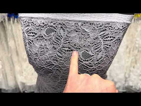 Dentelle cordée rose argenté - Tocca
