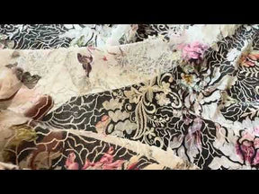 Tulle imprimé à sequins ivoire – EB3010