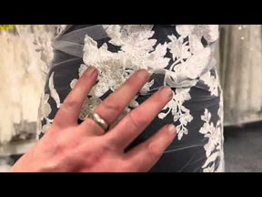 Dentelle Fleur Brodée Ivoire - Aldira