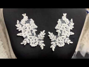 Appliques en dentelle perlée ivoire - Noisy