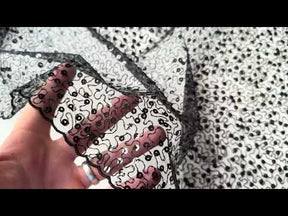 Tulle à sequins brodés noirs – EB3001