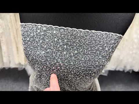 Tulle brodé de sequins ivoire – EB3001