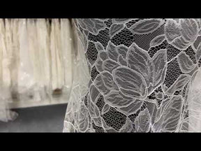 Dentelle Raschel ivoire - Carole