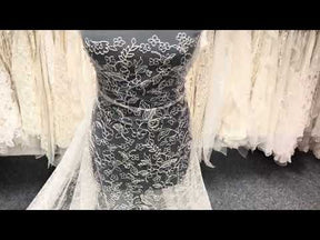 Ivory Embroidered Lace - Ezri