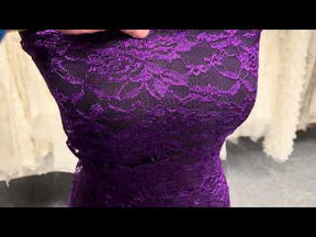 Dentelle Raschel Violette - P618