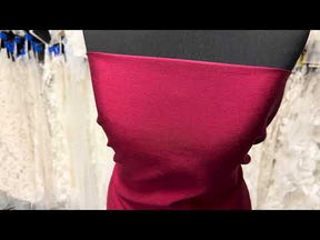 Dupion en satin de polyester rubis - Clarté (P967)