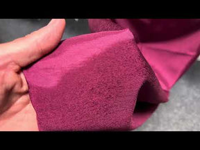 Dupion en polyester vin foncé avec envers en satin - Clarté (P967)