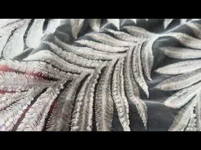 Tulle brodé de perles ivoire - EB1057