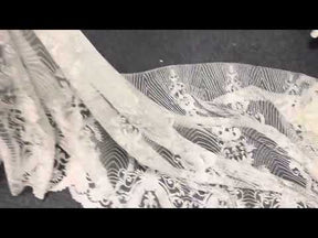 Dentelle Paillettes Ivoire - Etta