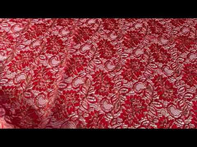 Dentelle Raschel Rouge - Kris