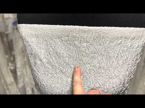 Jacquard italien relief ivoire pâle - P664