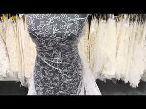 White Embroidered Lace - Ezri