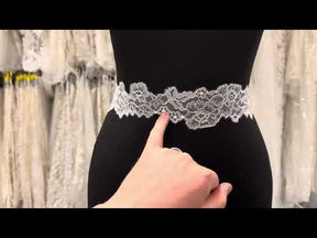 Dentelle Raschel délicate ivoire - Sterling