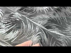 Dentelle à paillettes ivoire - EB3031