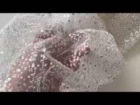 Tulle à Paillettes Ivoire - Ottoman