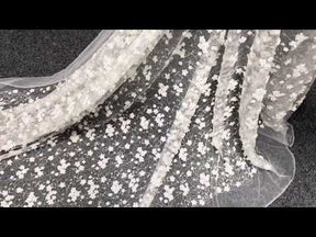 Dentelle Florale 3D Ivoire - Scirocco