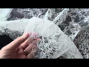 Dentelle ivoire à cordon - Asher