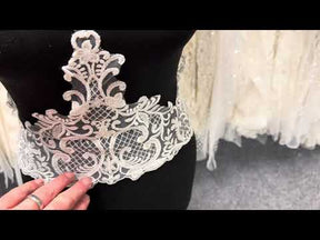 Bordure en sequins ivoire - EF3001
