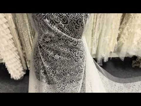 Tulle pailleté ivoire - Glouton