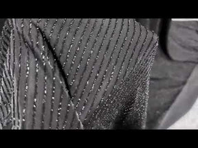 Georgette noire perlée - Buda