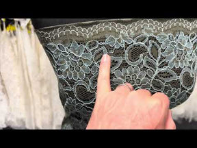 Dentelle cordée couleur œuf de canard - Tocca