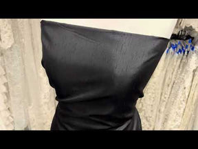 Dupion en satin de polyester noir - Clarté (P967)
