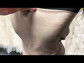 Dupion en satin de polyester taupe - Clarté (P967)