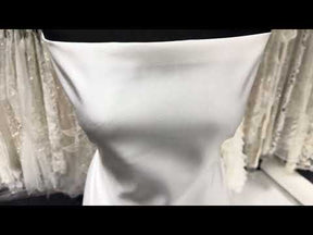 Satin duchesse écologique ivoire S - PB1011