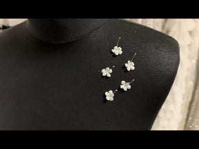 Fleurs en satin ivoire - M14 (Sachet de 144)