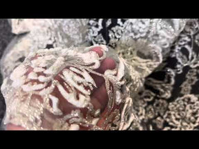 Dentelle Ivoire Glitter 3D - Aileen