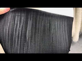 Tissu en polyester plissé noir - Leeway
