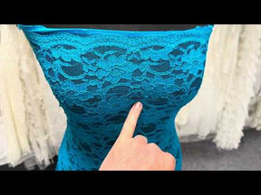 Blue Raschel Lace - P617
