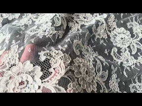 Dentelle Chantilly Cordonnée Ivoire - P206
