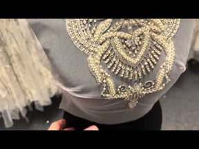 Beaded Embroidery Applique - T706