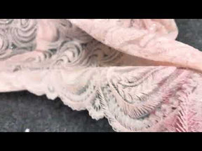 Dentelle à paillettes roses - EB3048