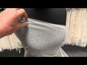 Tulle pailleté porcelaine - Brillant