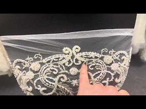Dentelle Perlée Ivoire - Faith