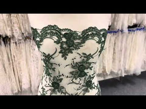 Dentelle vert foncé - Maria.