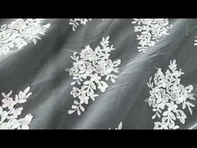 Dentelle de cordon rose coquille - LA7009