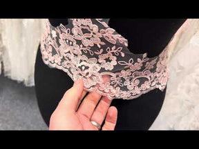 Dentelle Cordonnée Rose Ancienne - T660